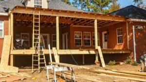 deck with roof